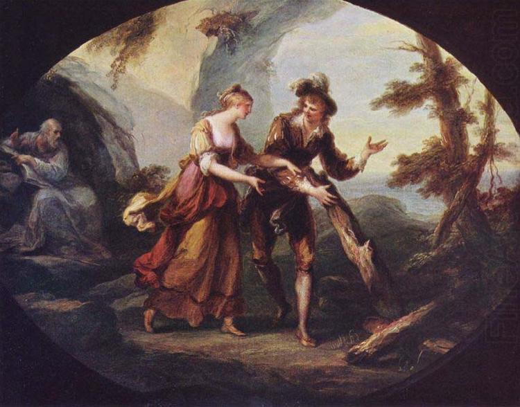 Angelica Kauffmann Miranda and Ferdinand in The Tempest china oil painting image